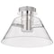 Nuvo Edmond, 14 Inch LED Semi Flush, Polished Nickel with Clear Glass 62/2053 - alternate 1